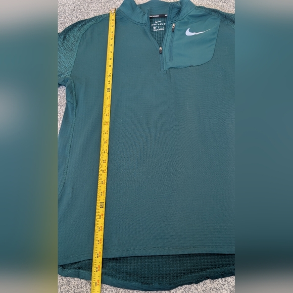 Nike Running DRI-FIT Therma Sphere Element 1/4 Zip Top Teal Men's Size Large - Picture 6 of 8